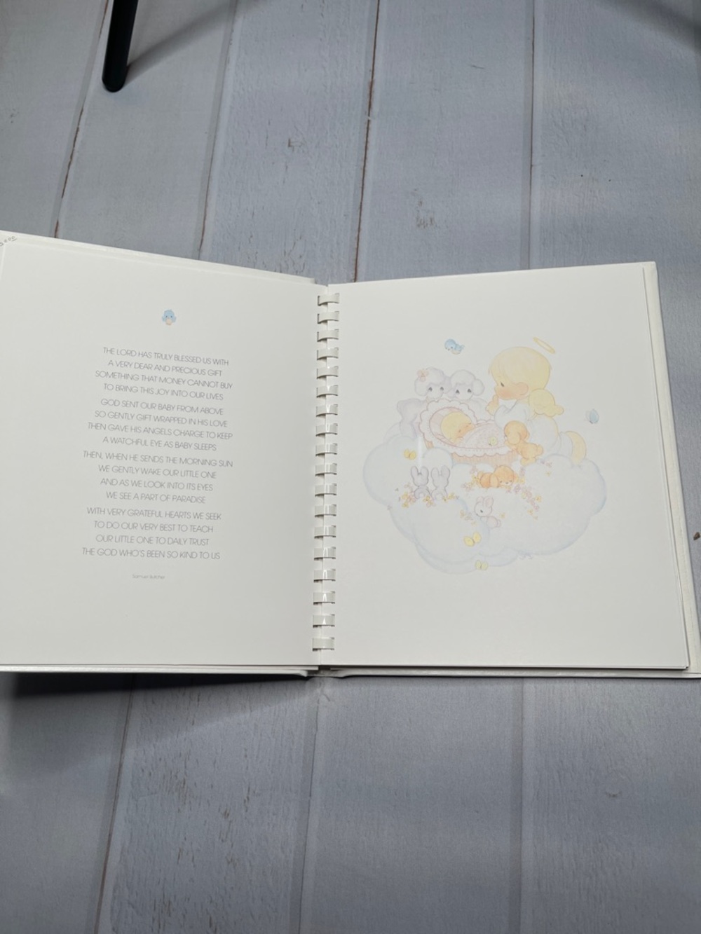 Vintage Precious Moments Baby Book Boy Keepsake 90s Pastel Scrapbook Album - Picture 6 of 14